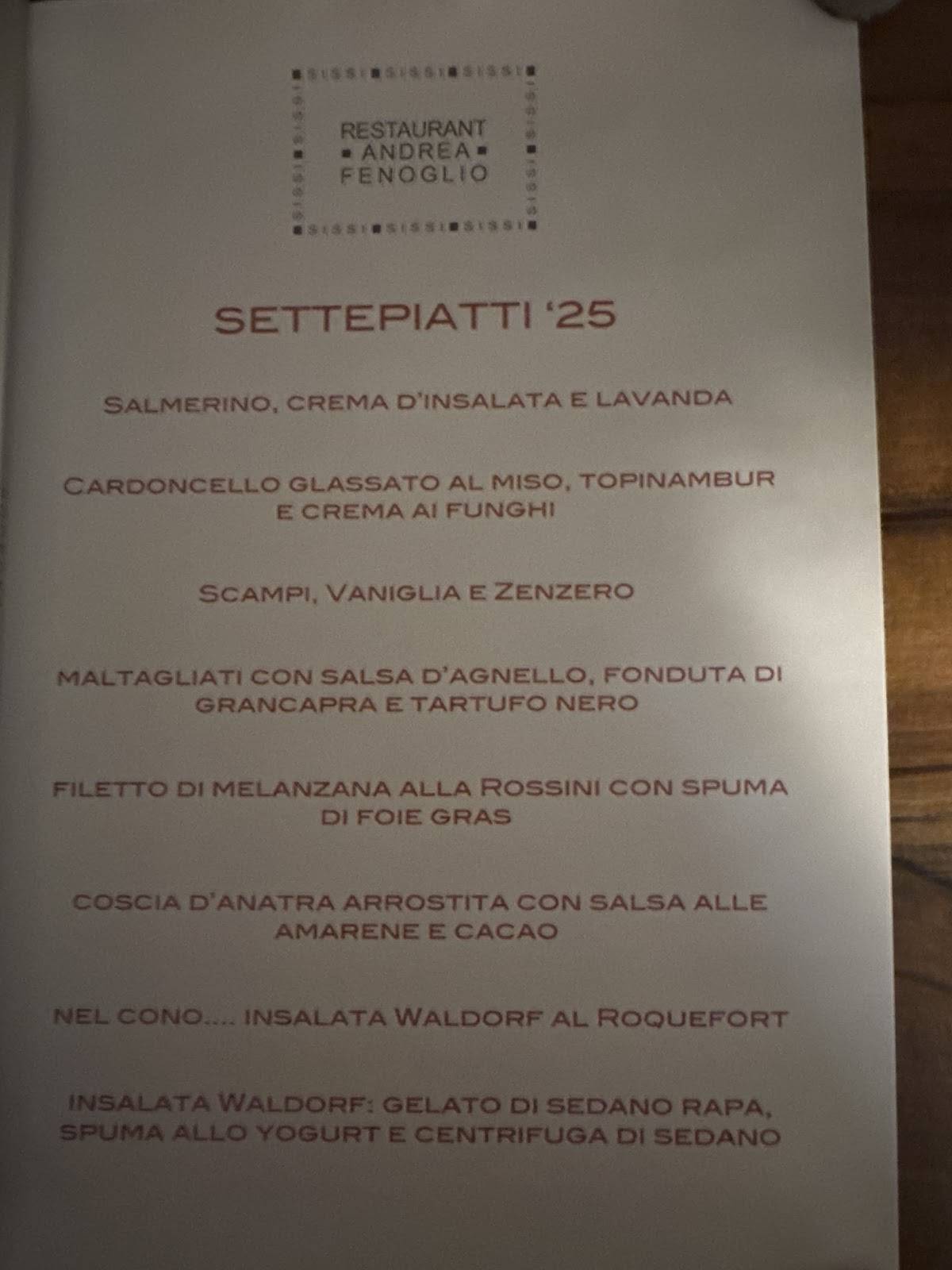Menu di Sissi 
