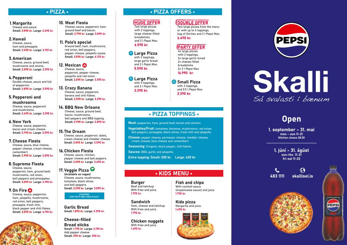 Menu de Skalli