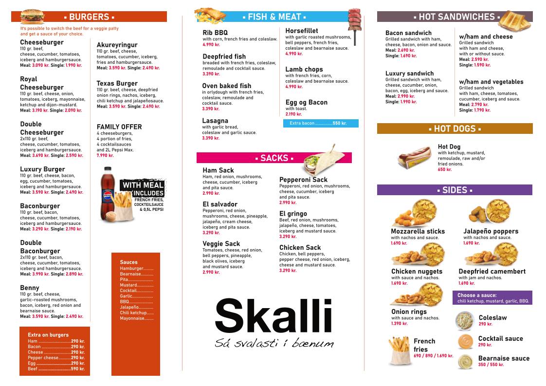 Menu de Skalli