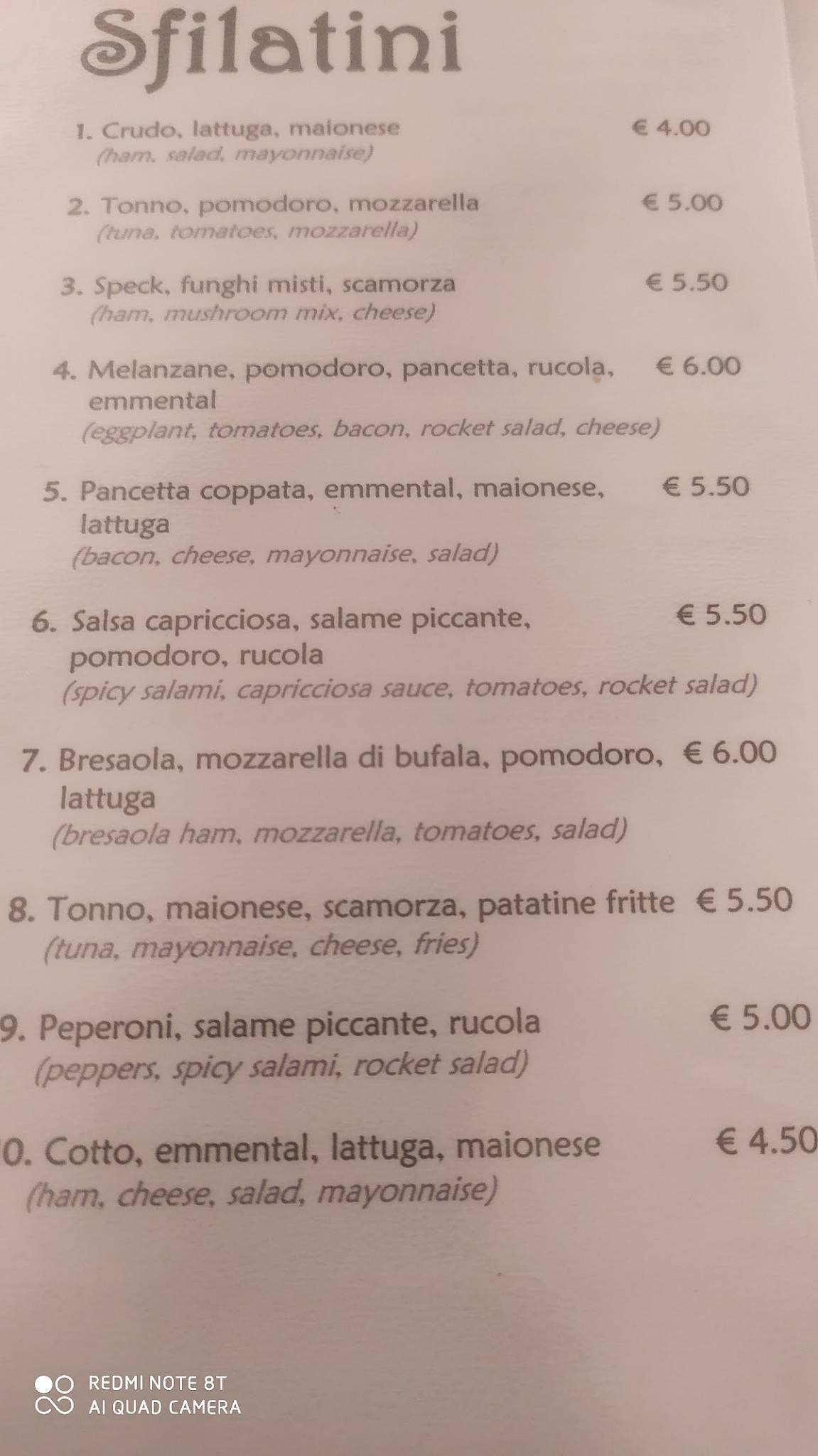 Menu di Smile 