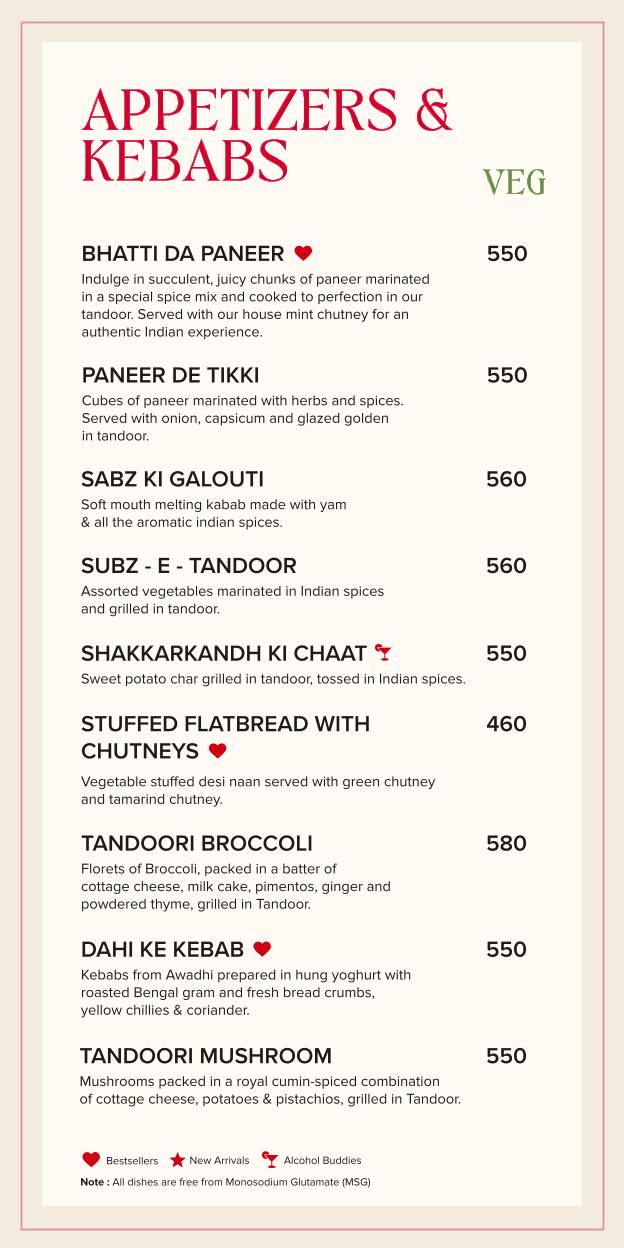 So The Sky Kitchen menu