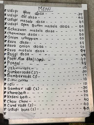 Social Kitchen - Taste of UDUPI menu