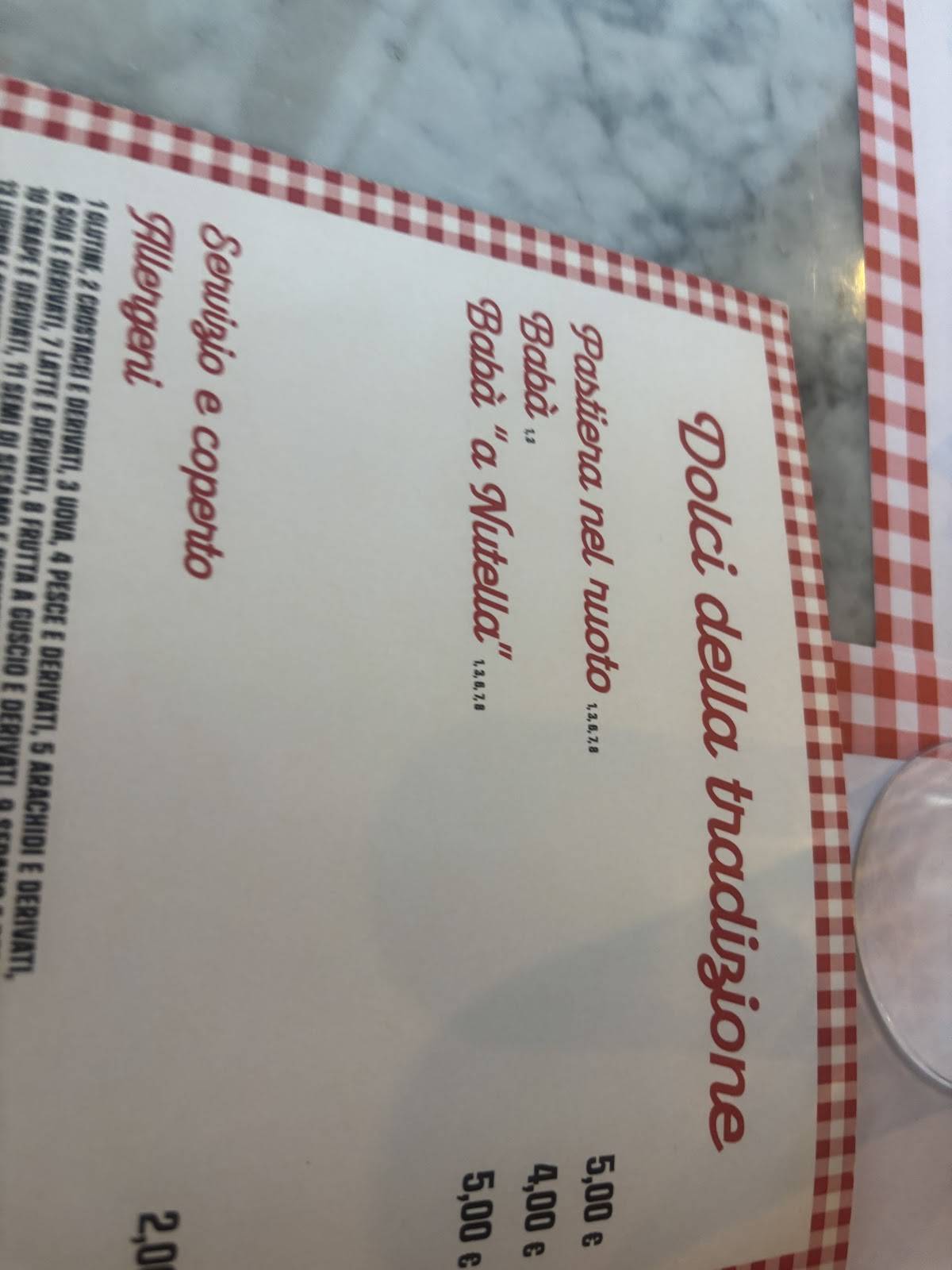 Menu di Spaccanapoli Chieti 