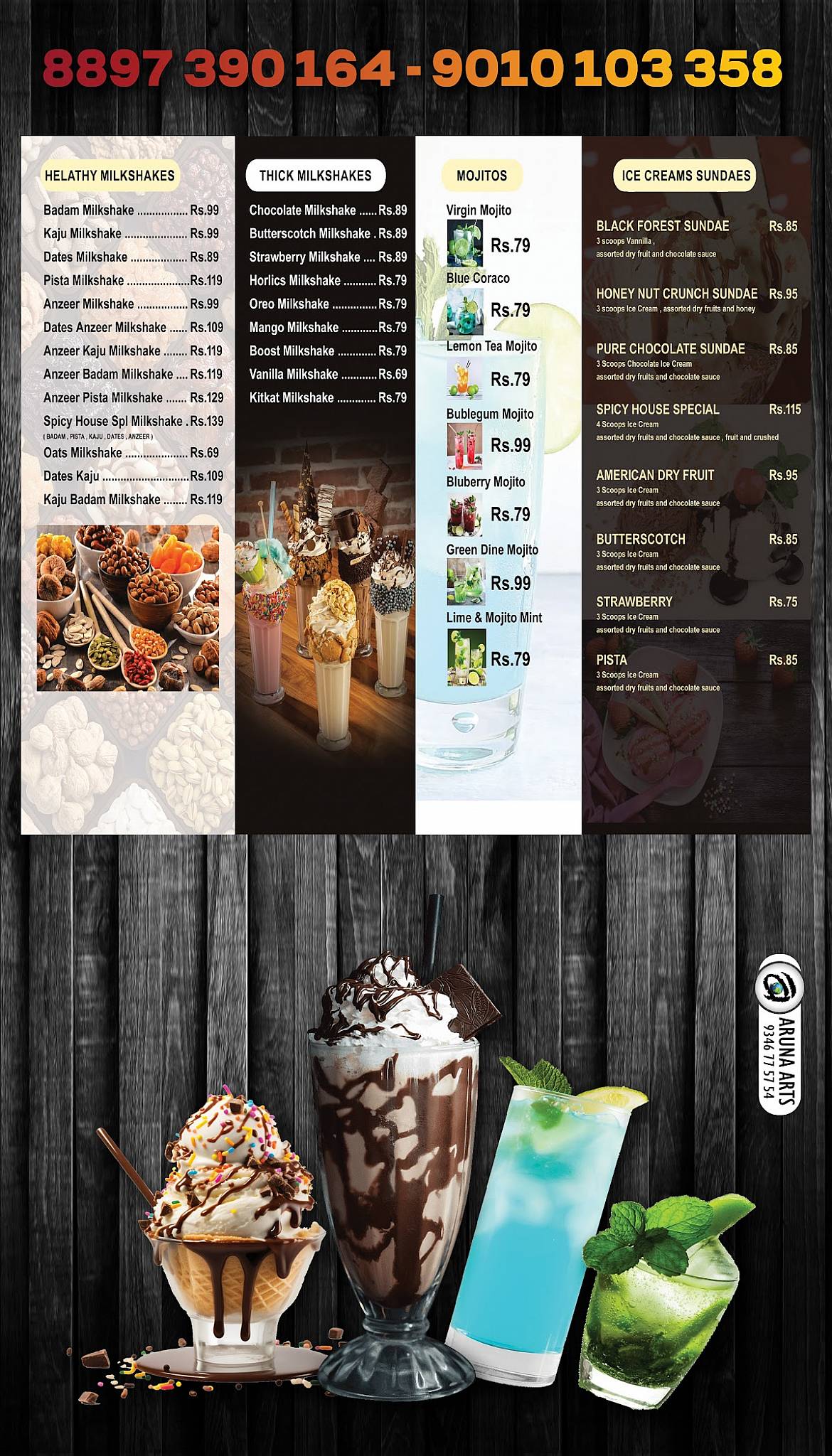 Spicy House Family Restaurant Rajampeta menu