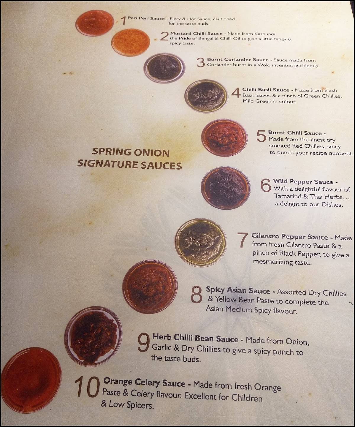 Spring Onion Baner menu