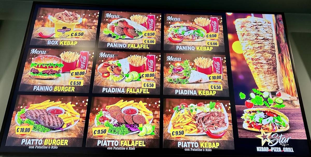 Menu di Star Pizzeria&Kebap 