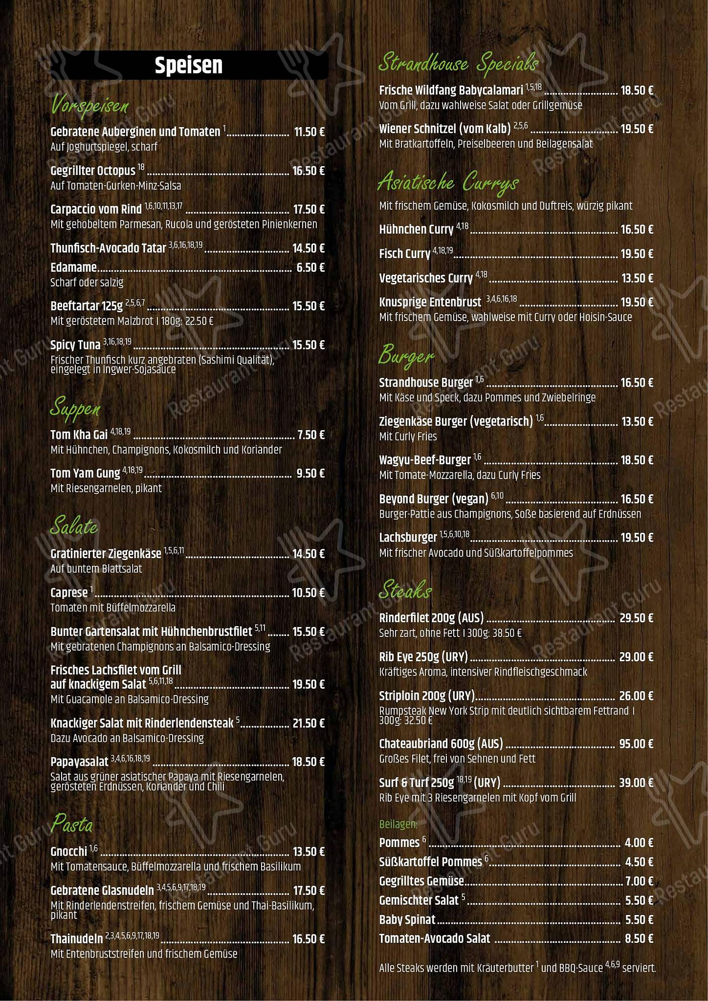 At Home Catering Menu pour Strandhouse Starnberg dans Starnberg