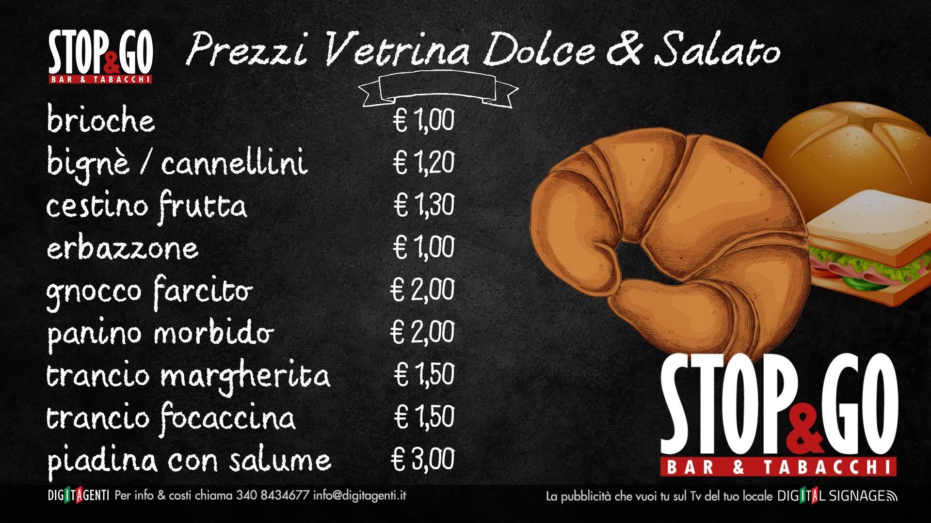Menu di Stop&Go Bar 