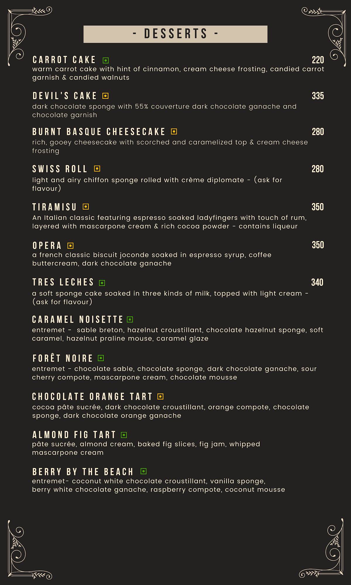 SuBakes - Wood Fired Pizzeria menu