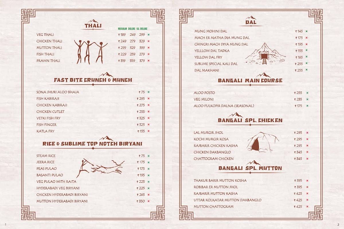 Sublime Cave menu