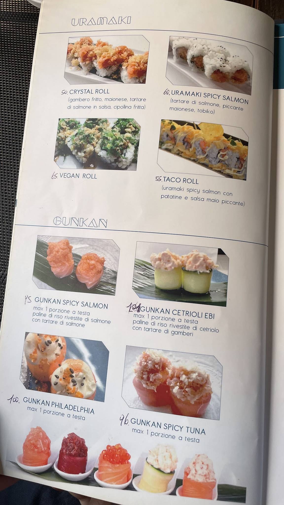 Menu di Sun 
