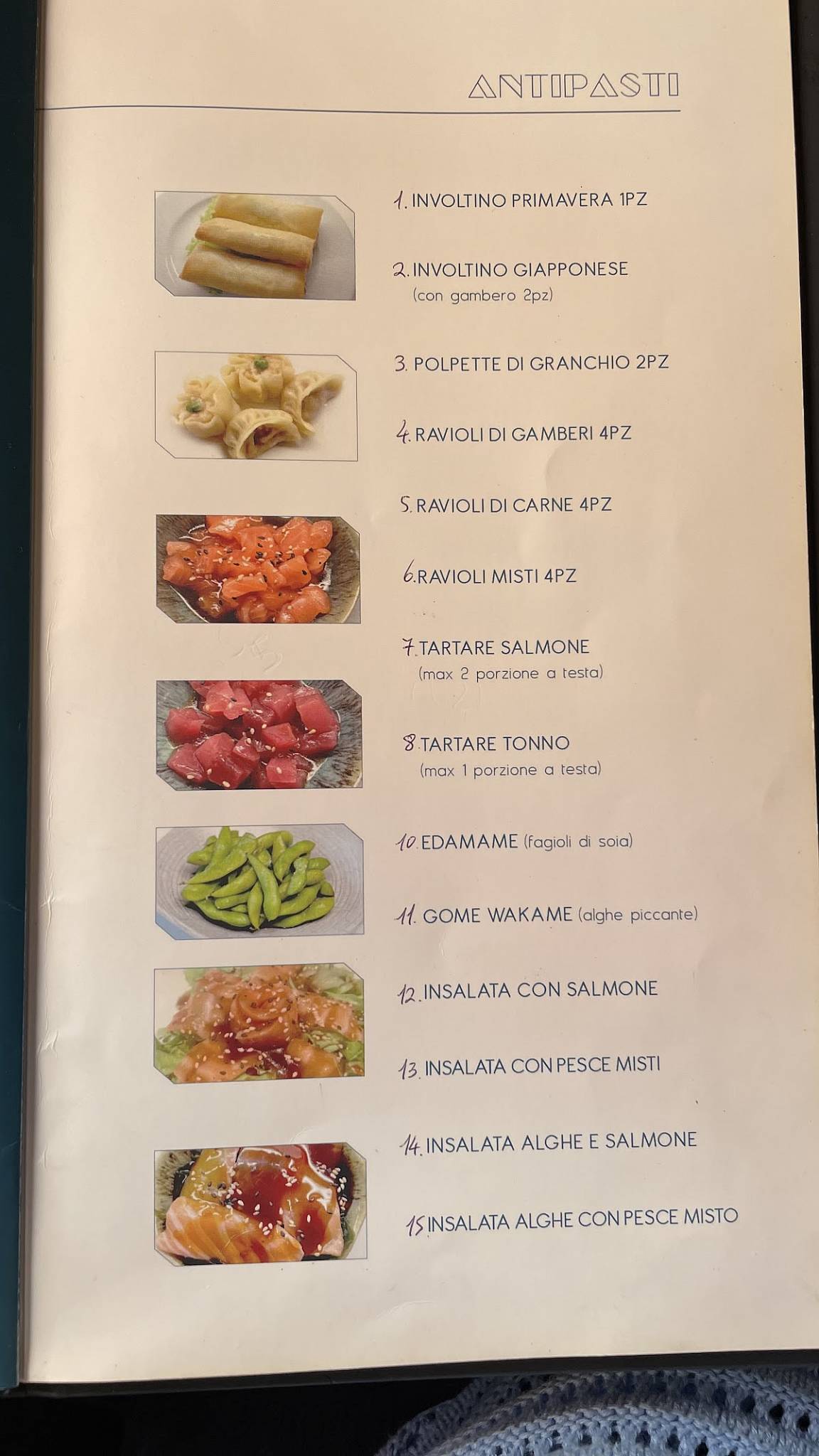 Menu di Sun 