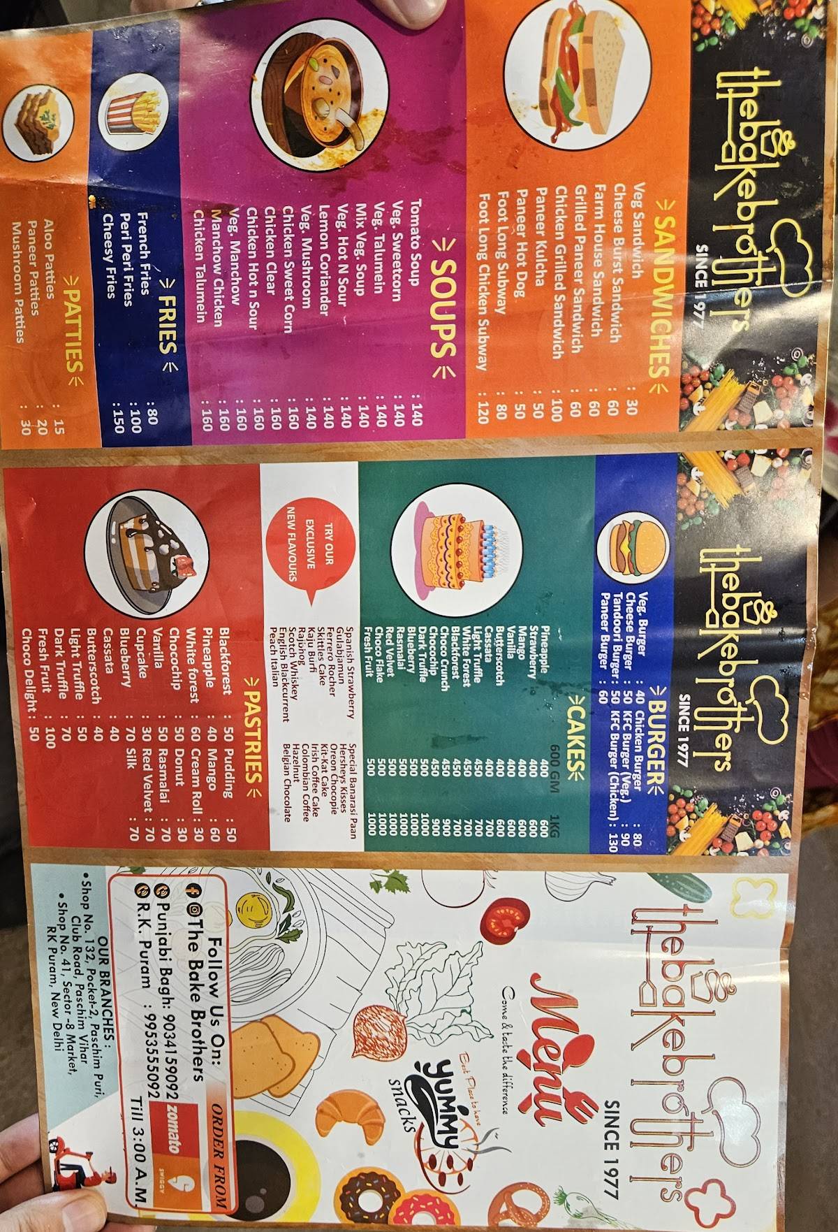 Supreme Sweets & Snacks menu