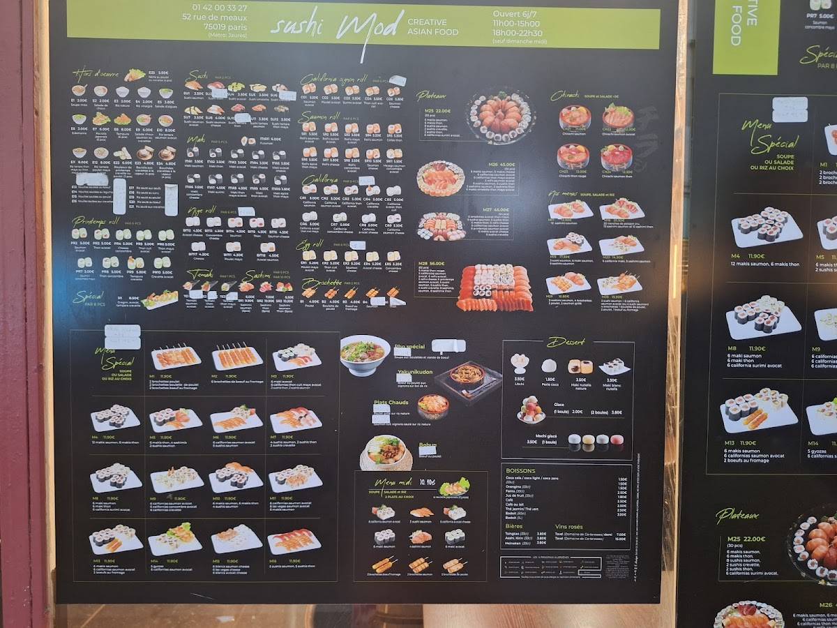 Menu de Sushi Mod