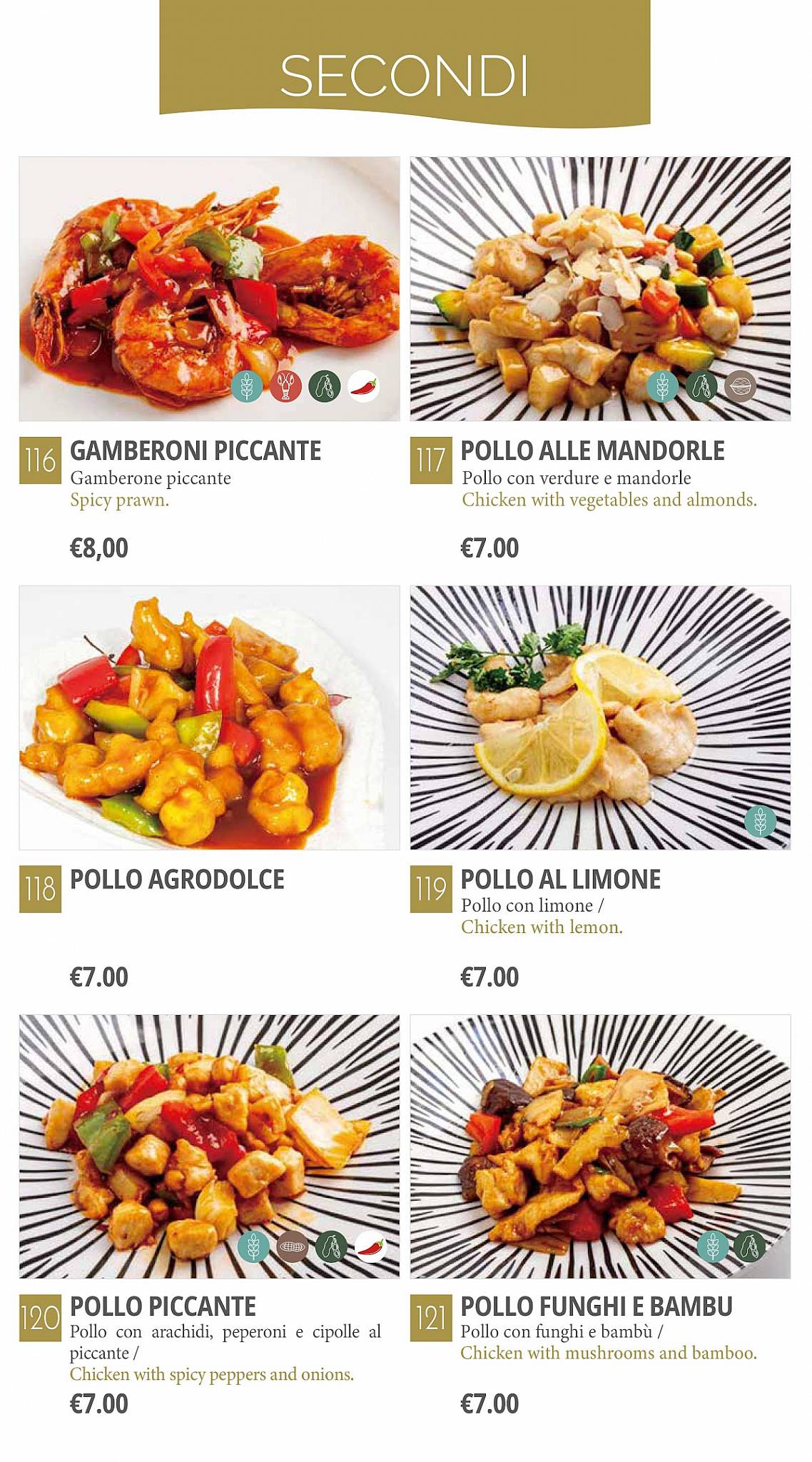 Menu di Sushi One Superior - Mantova 
