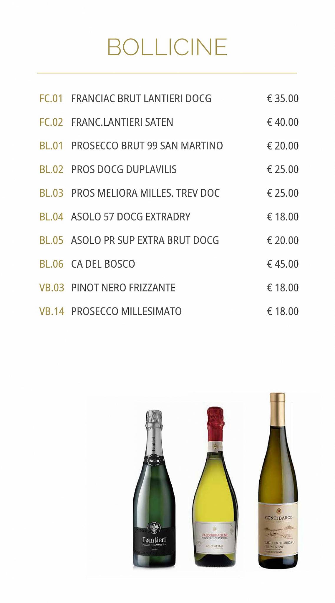 Menu di Sushi One Superior - Mantova 