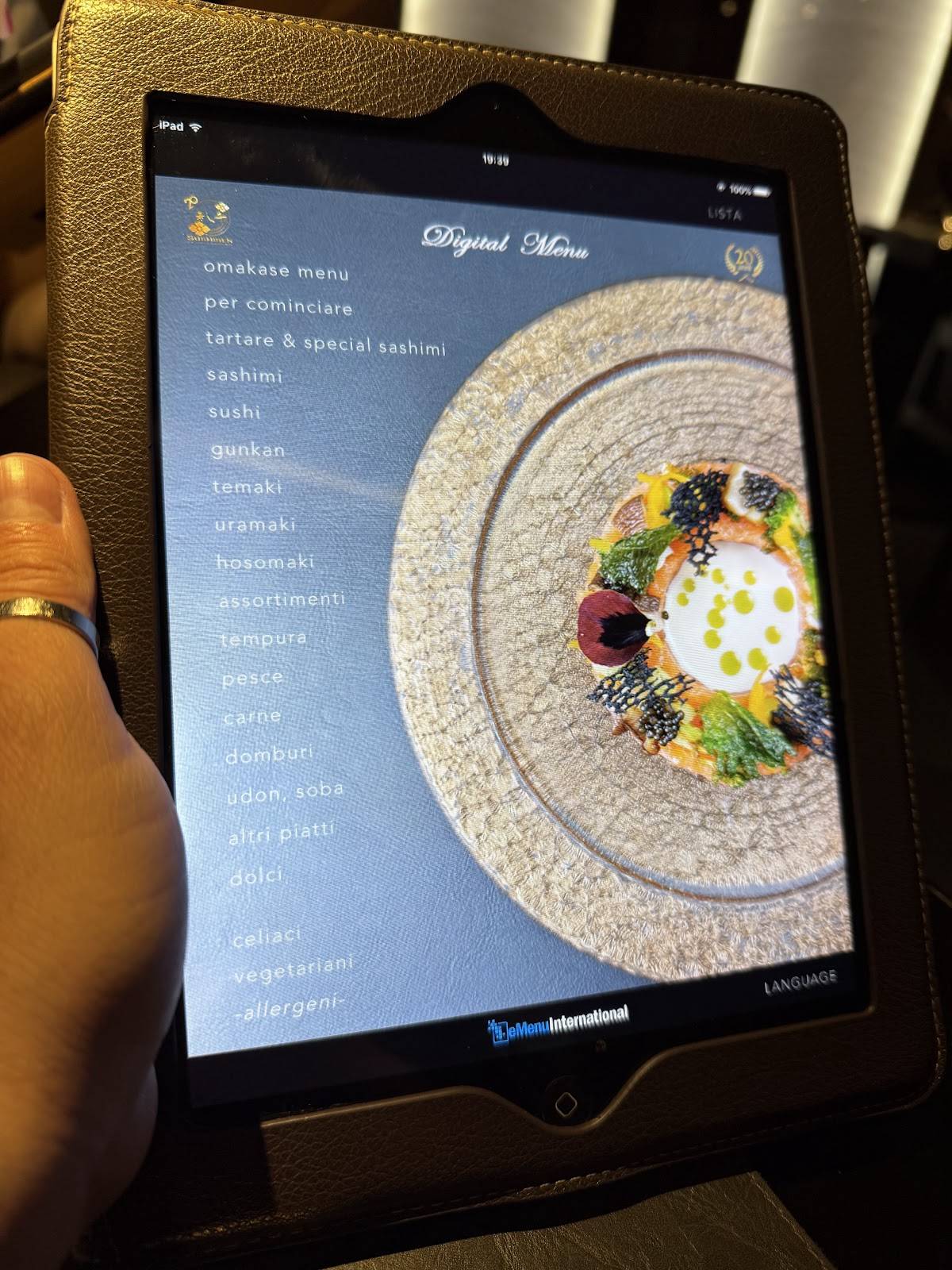 Menu di Sushisen, Ristorante Giapponese 
