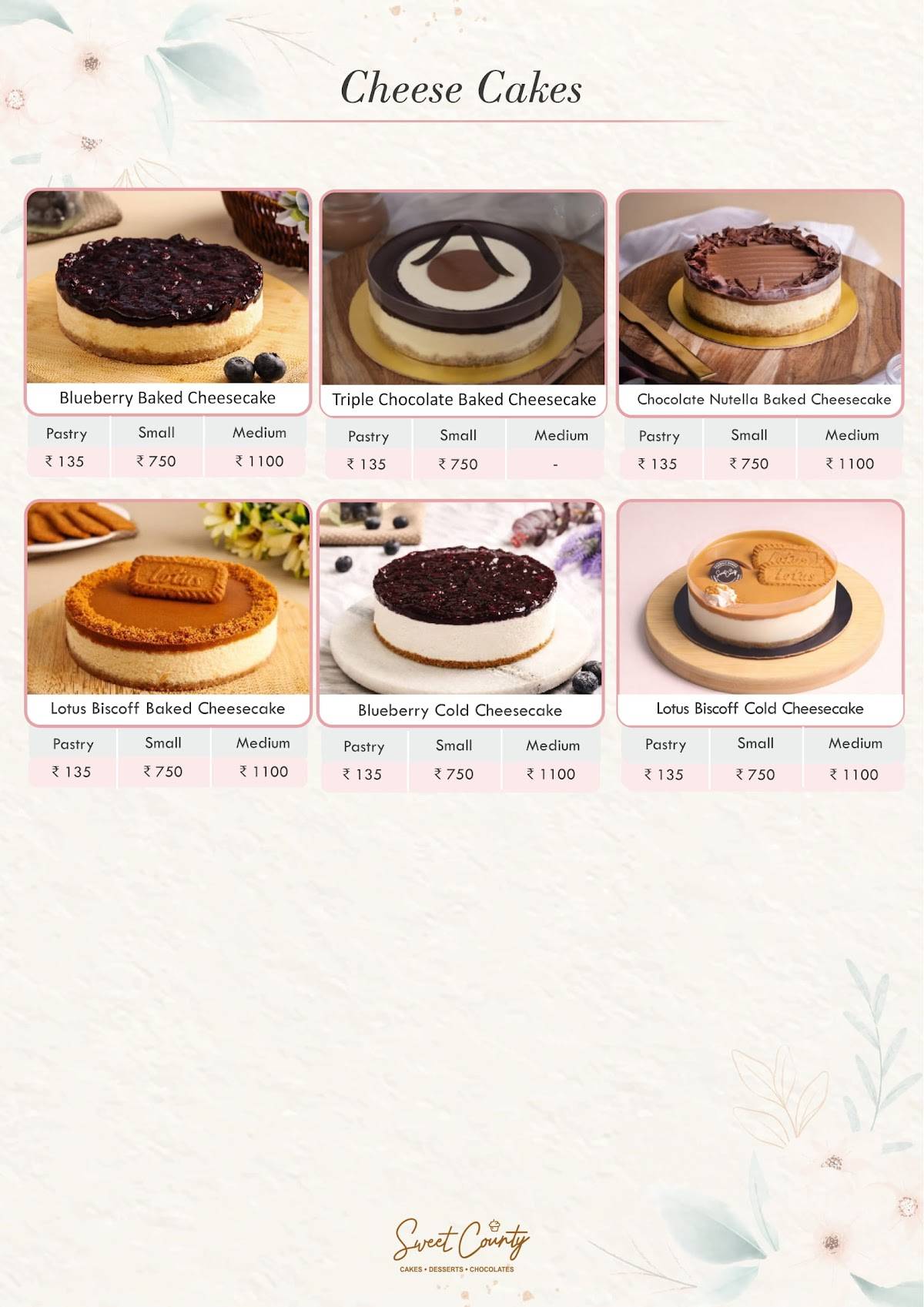 Sweet County Dombivli menu