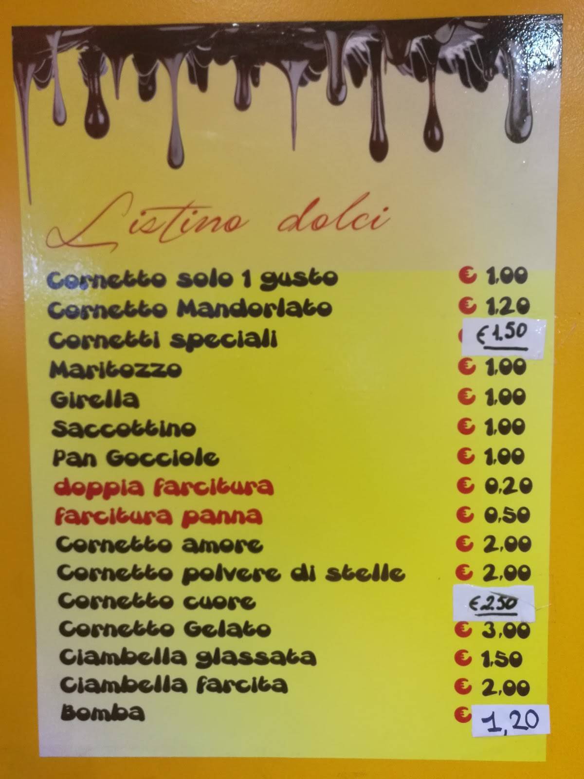 Menu di Sweet Point 
