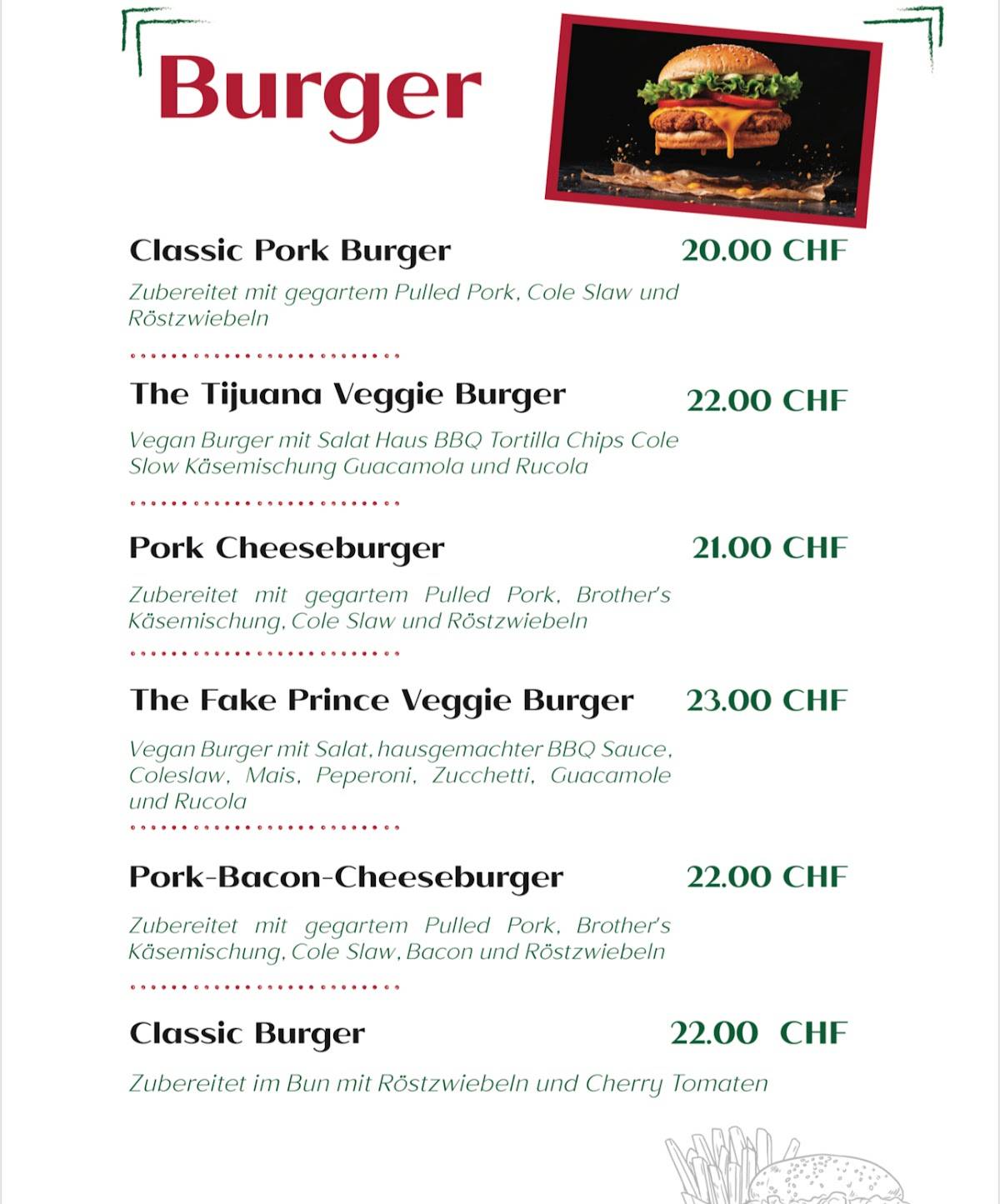 Menu di T Mexican Food 