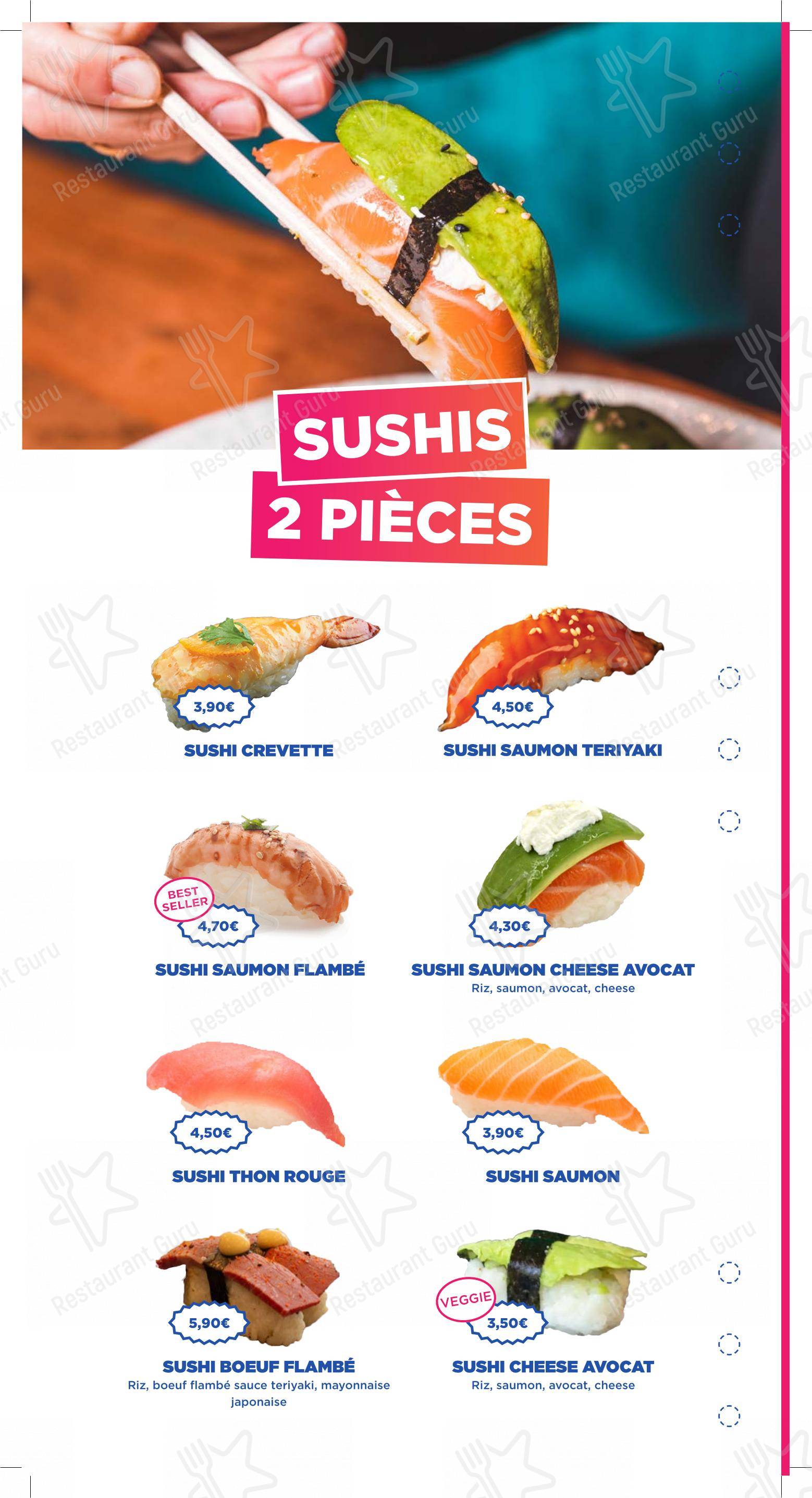 TASTY RICE CLICHY dans Clichy - Menu