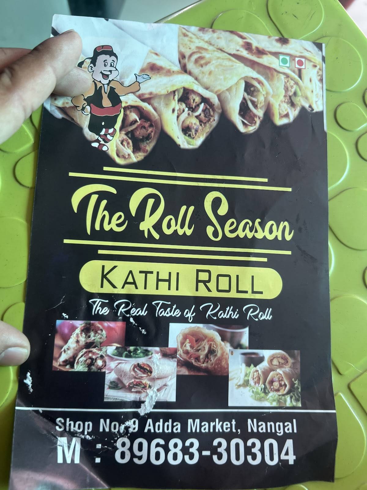 THE ROLL SEASON KATHI ROLL menu