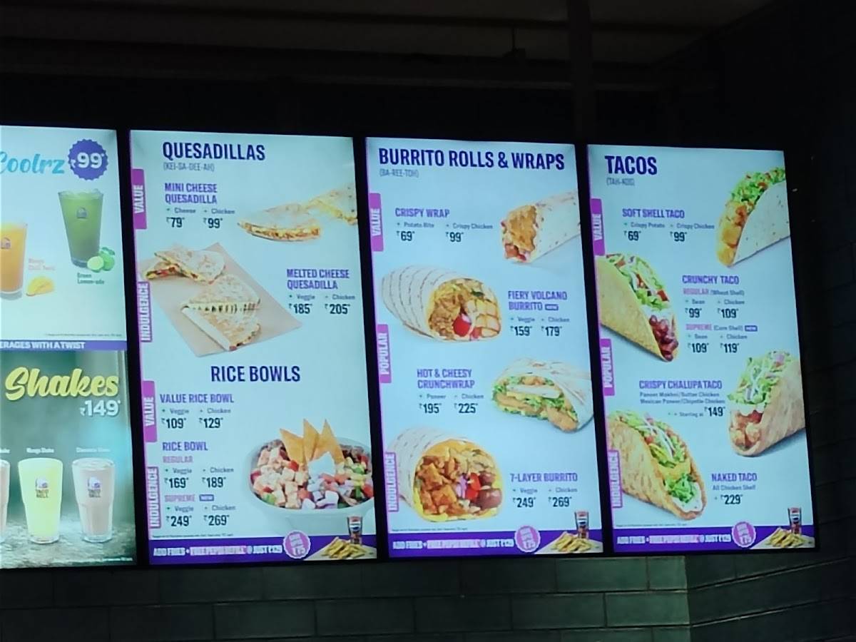 Taco Bell menu