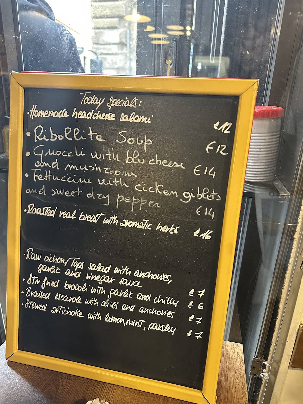 Menu di Taverna Romana 