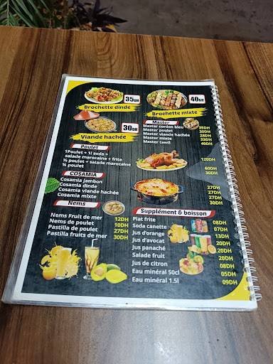 Menu de Tawil Fast Food