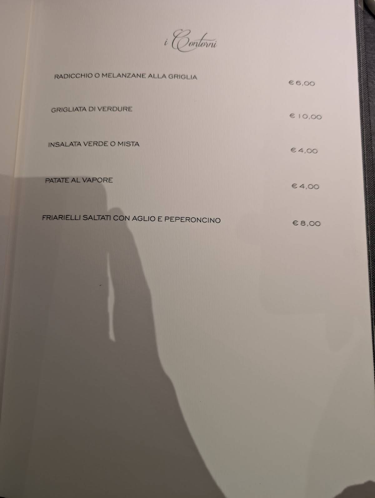 Menu di Ristorante Primafila Di Dionisio Munaco' 