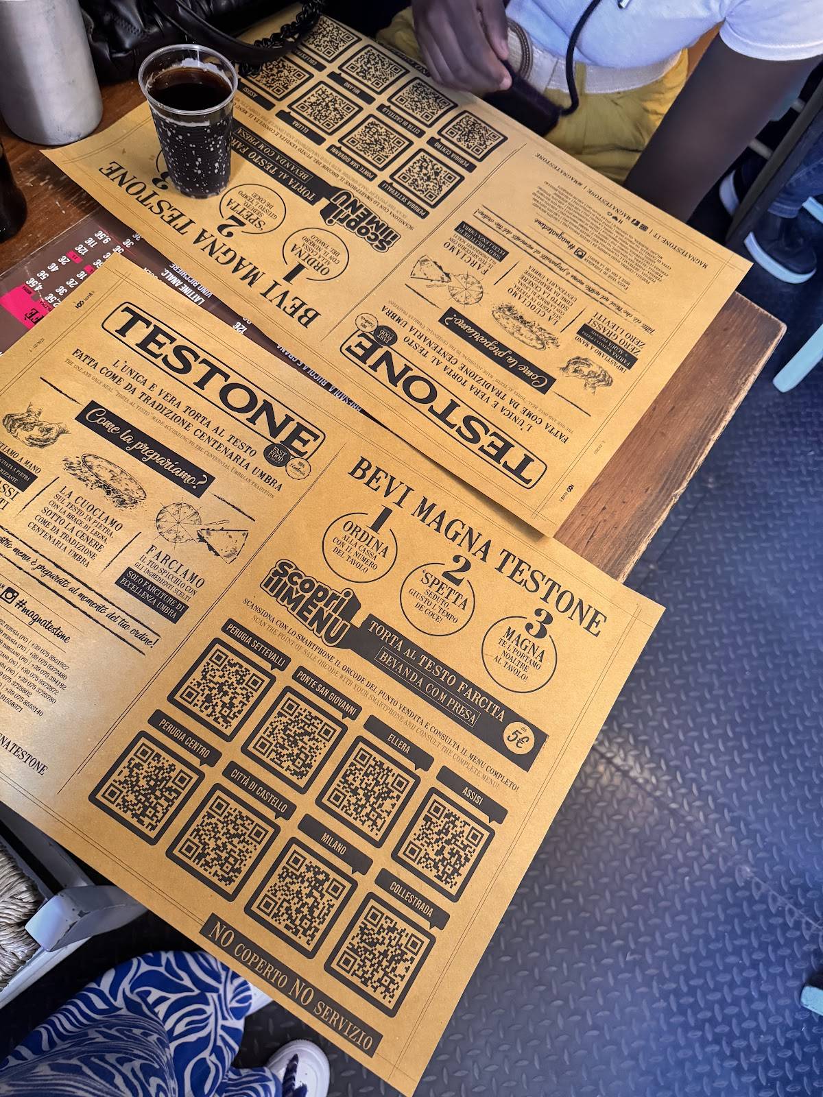 Menu di Testone Perugia Centro Storico 