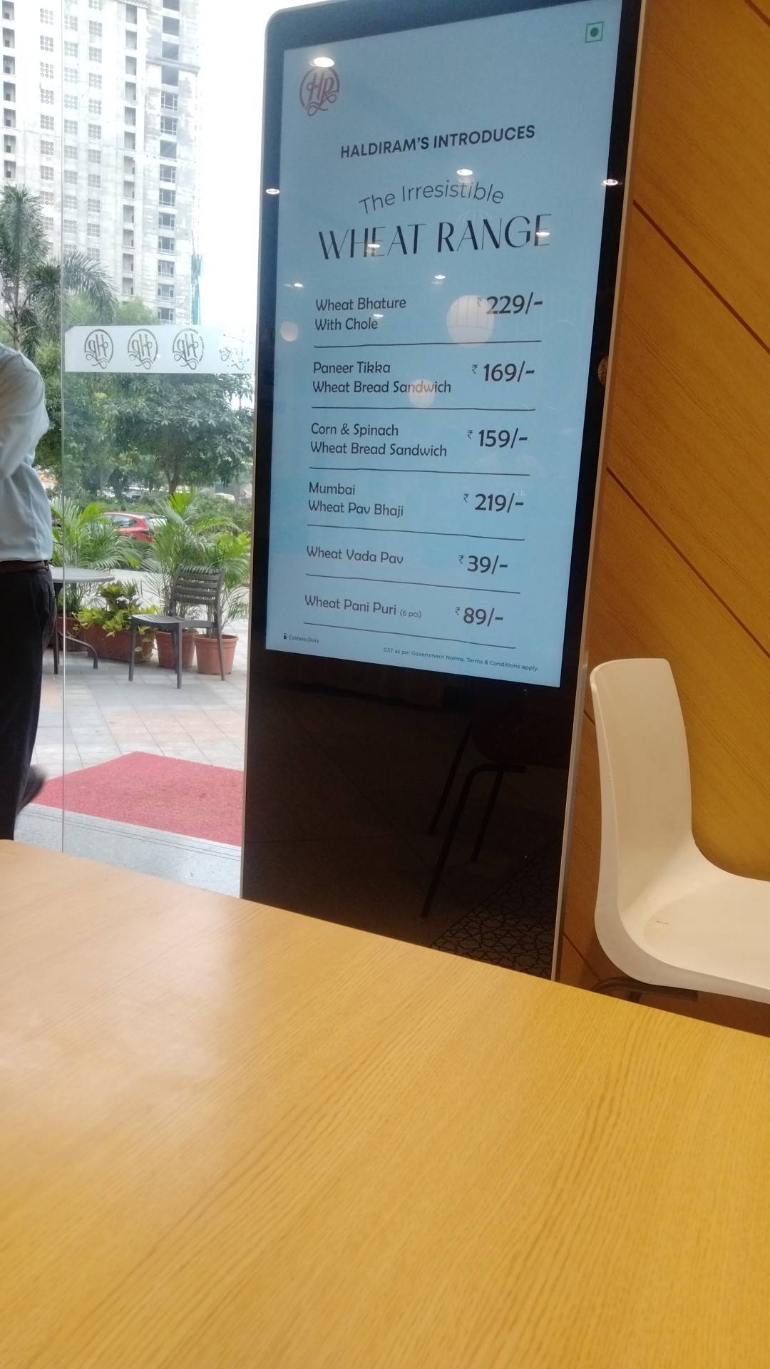 Haldiram's menu