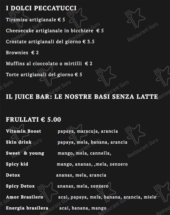 Menu di That's Vapore Buonarroti 