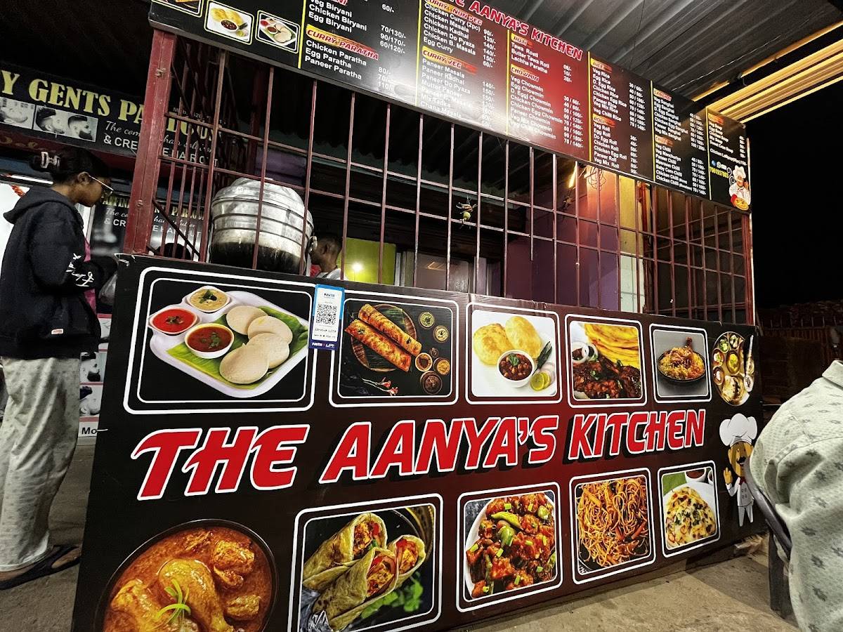 The Aanya's kitchen menu