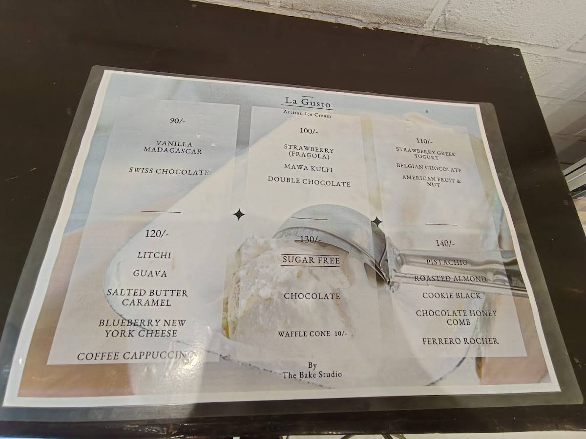 The Bake Studio (Ashoka Marg) menu