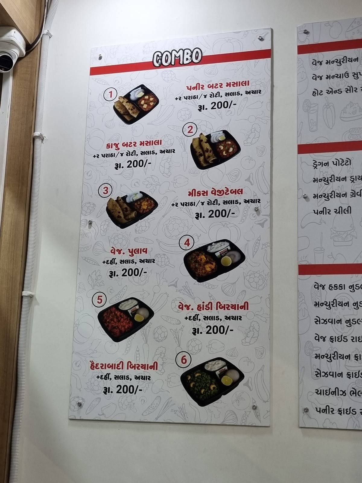 The Bethak Restaurant & Parcel Point menu