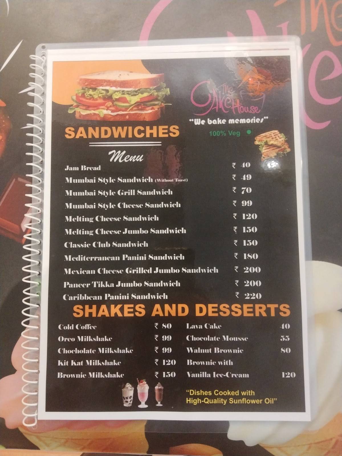The Cake House Charai Thane menu