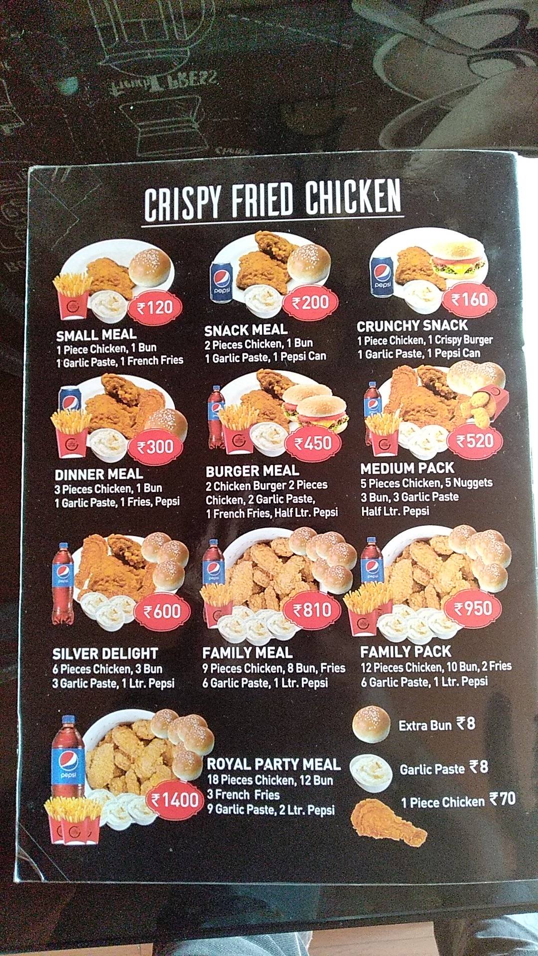 The Coffee Factory menu