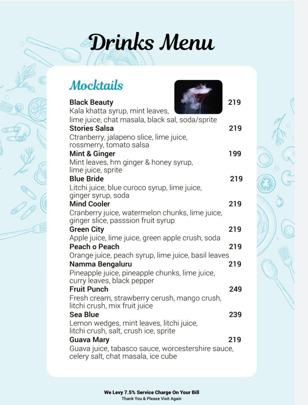 Menu at The Dome Cafe HSR Layout, Bengaluru