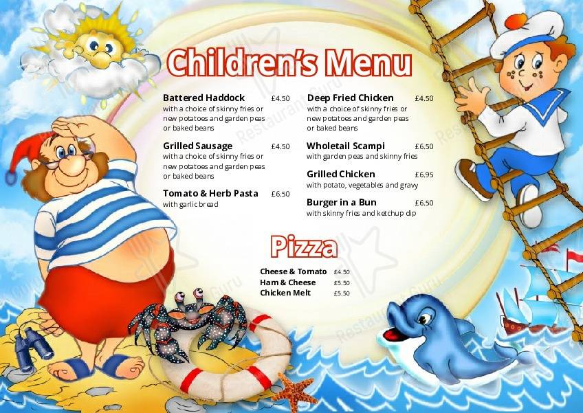 Menu at The Floating Bridge pub & bar, Dartmouth