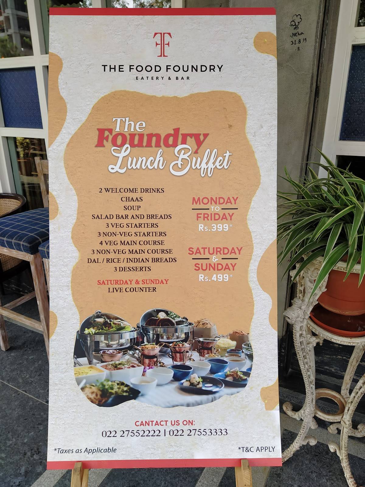 Menu at The Food Foundry, Navi Mumbai