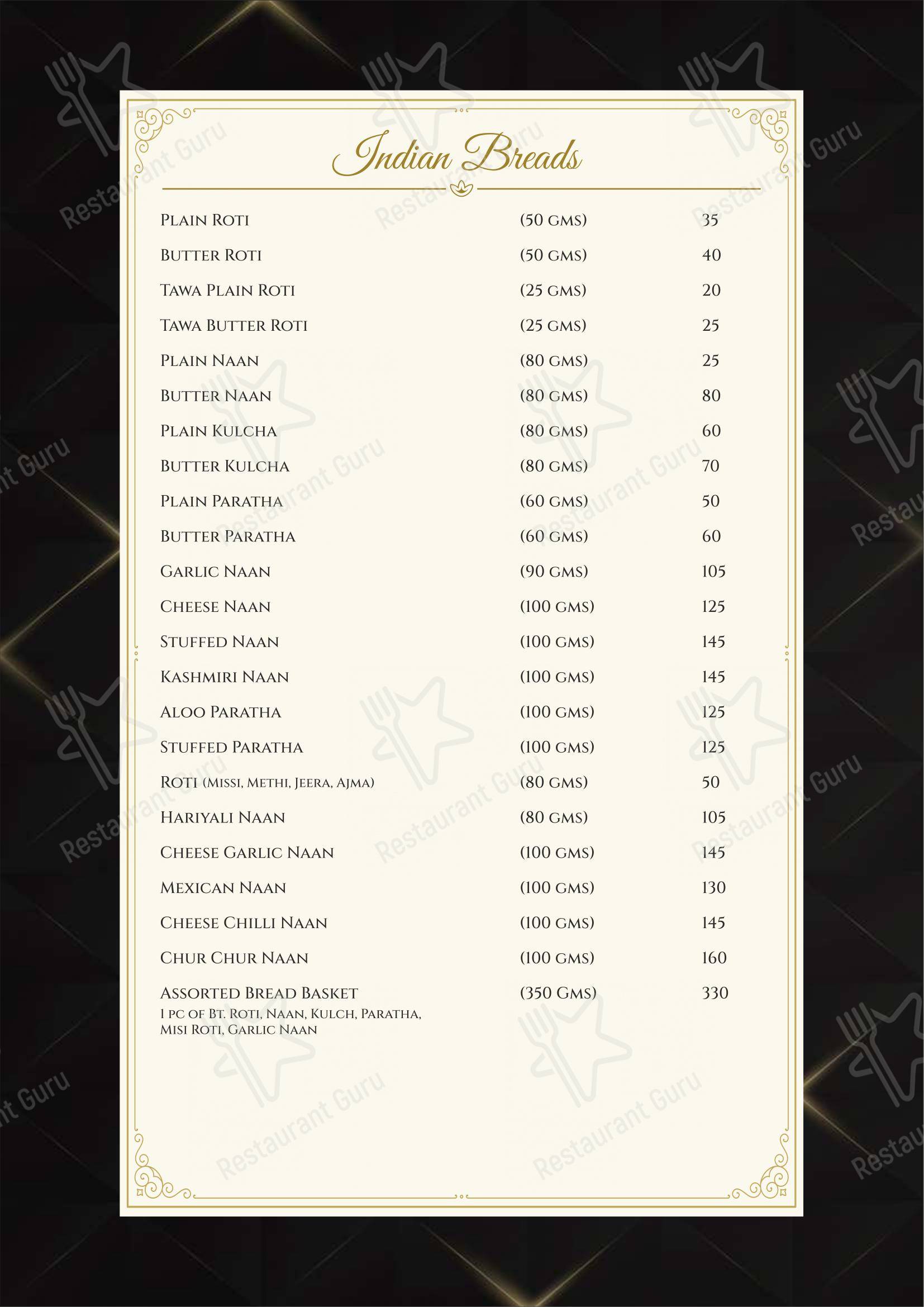 The Grand Flavors in Bhuj - Menu