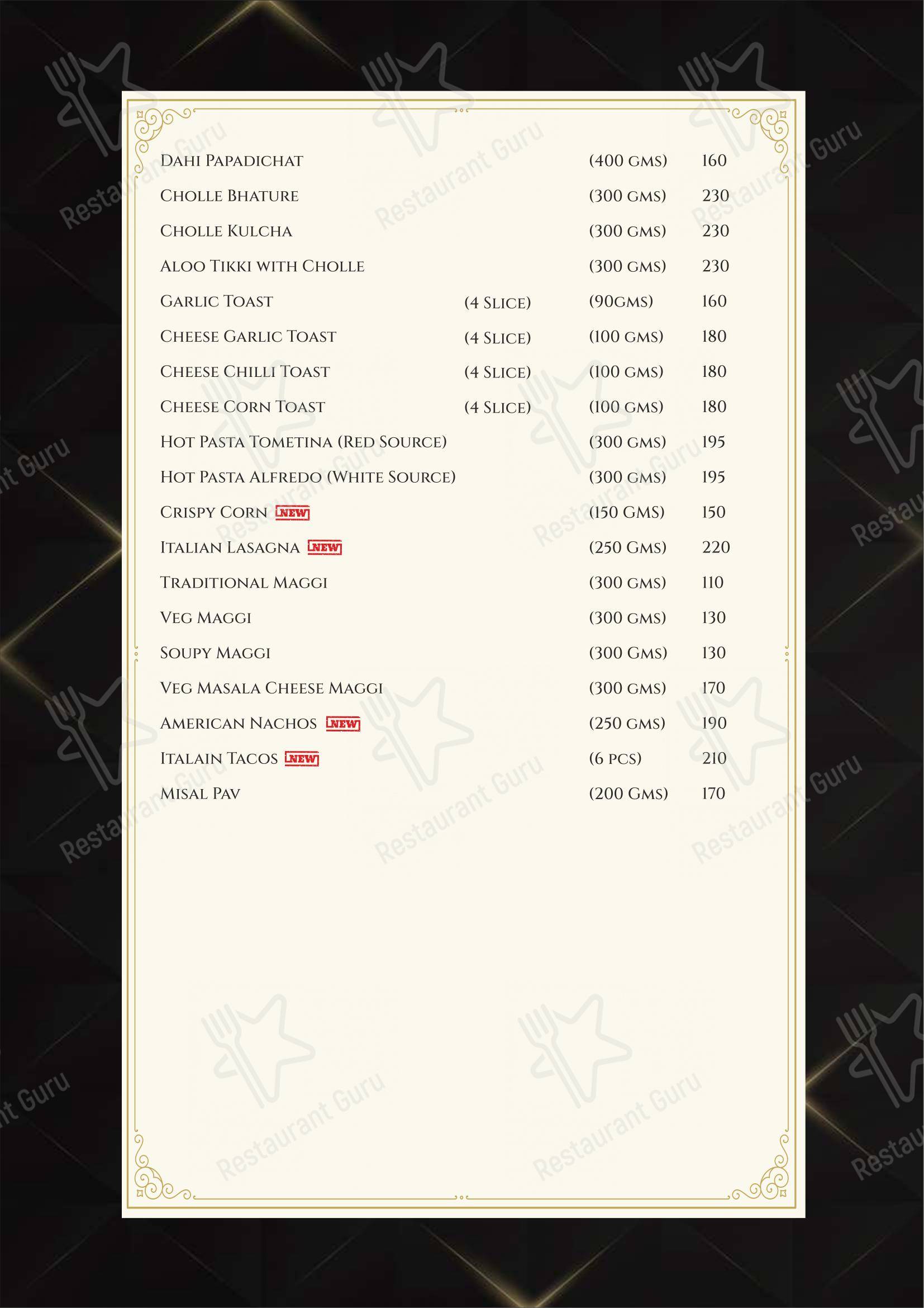 The Grand Flavors in Bhuj - Menu