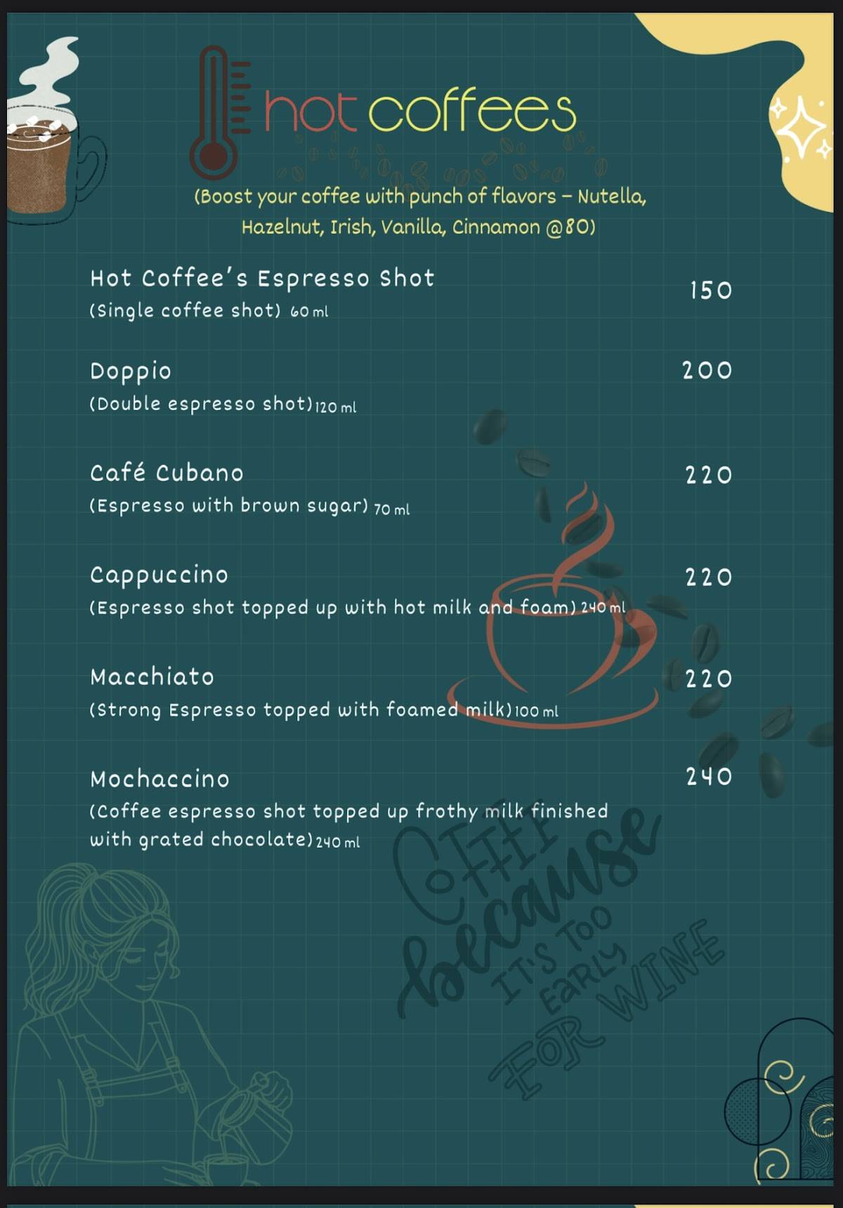 The House of Earthmonk menu