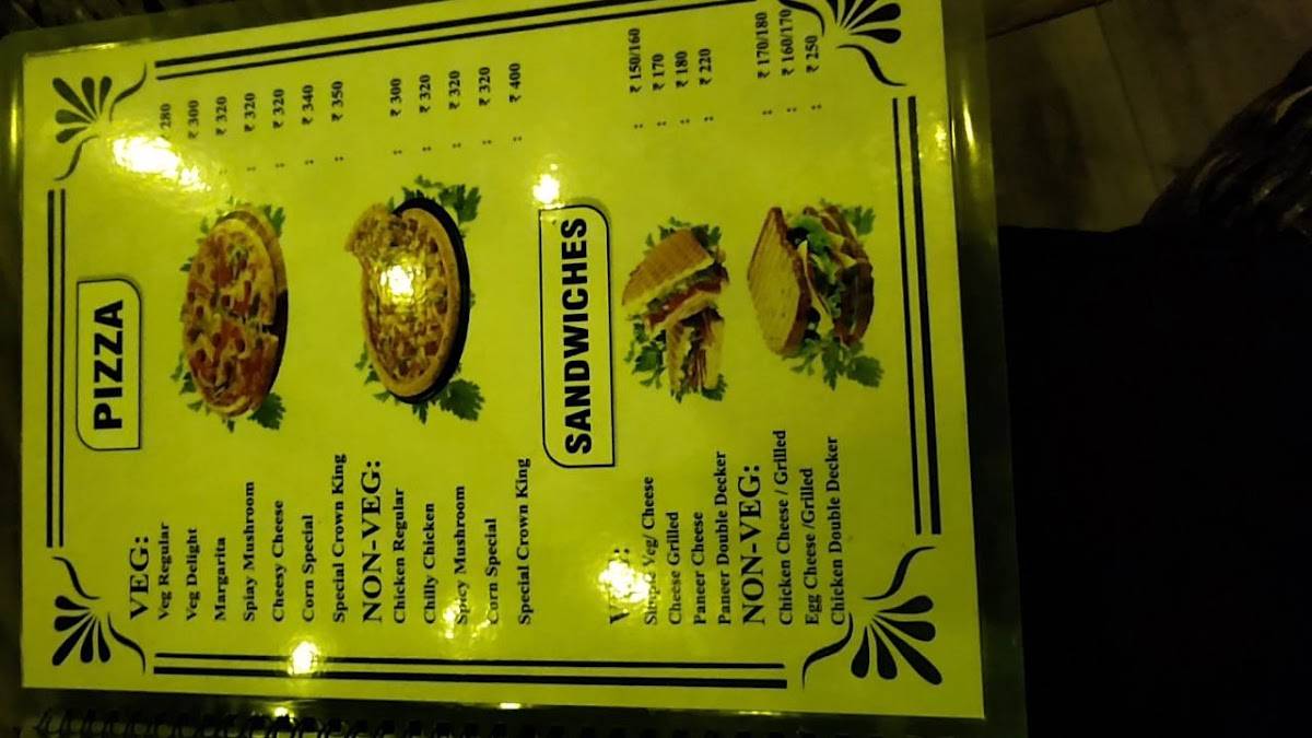 The Penthouse Café & Family Restaurant menu