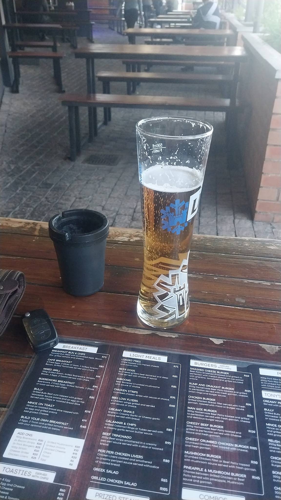 Menu de The Rump And Draught Cafe