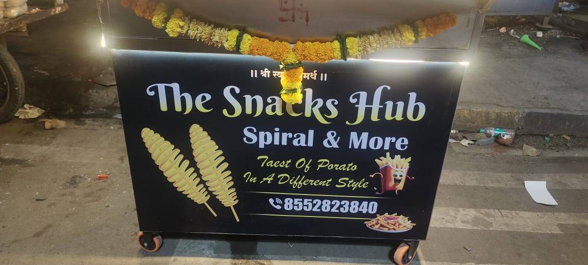 The Snacks Hub menu