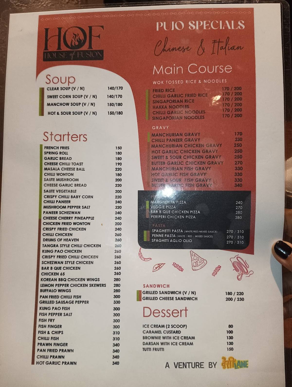 The Yellow Turtle menu