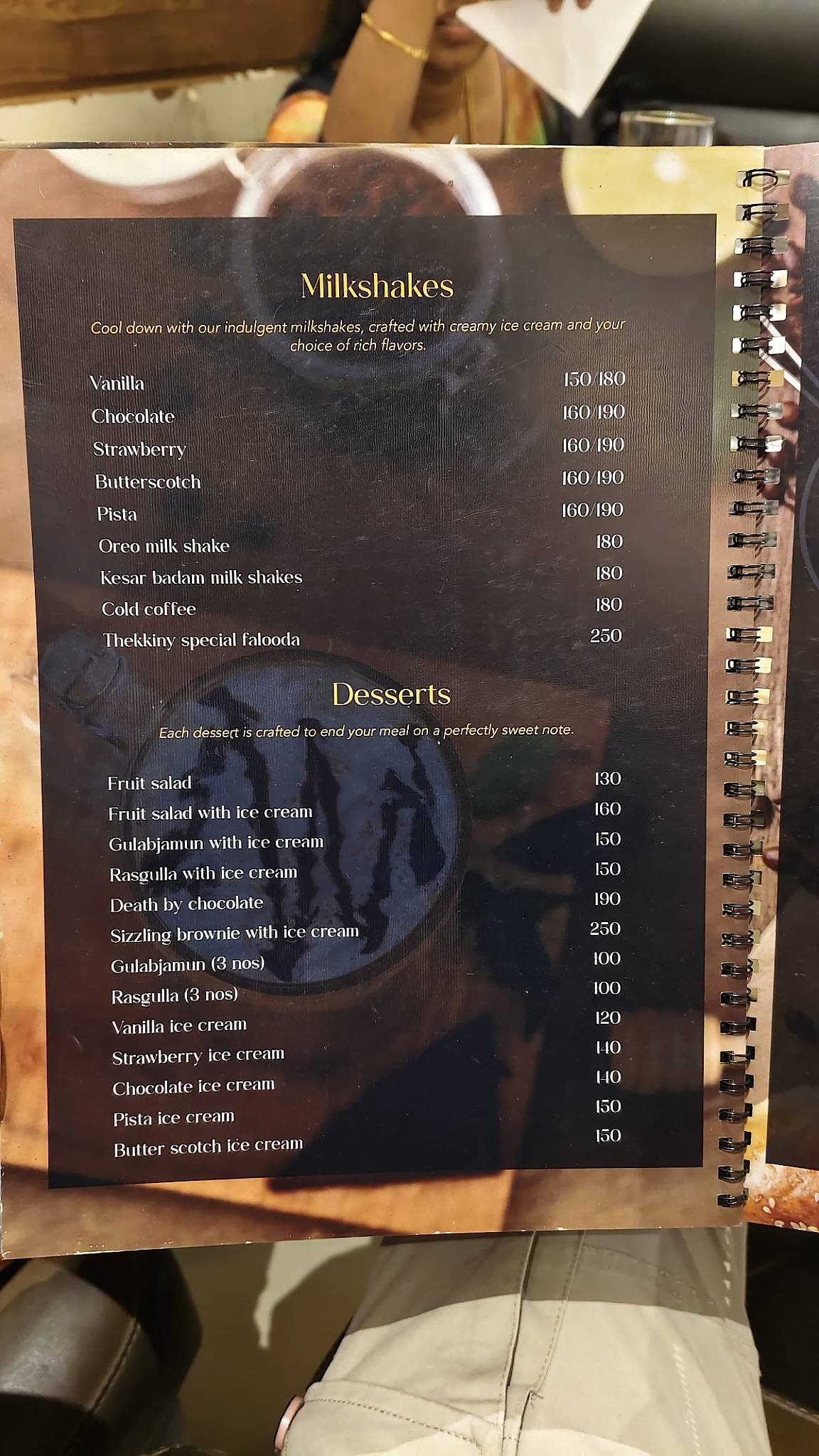 Thekkiny Restaurant - Best Restaurant in Nagercoil menu