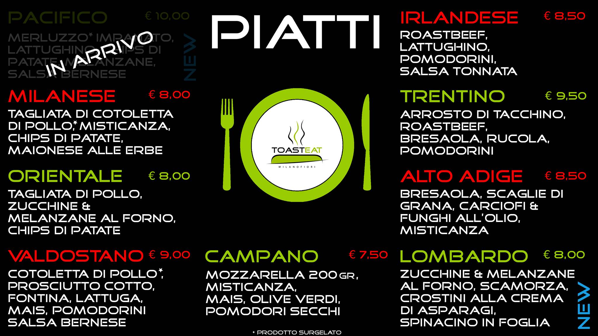 Menu di ToastEat 